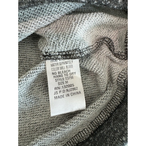 Entro Sequin‎ Long-Sleeve Light Sweater Grey Size Medium - Picture 6 of 8